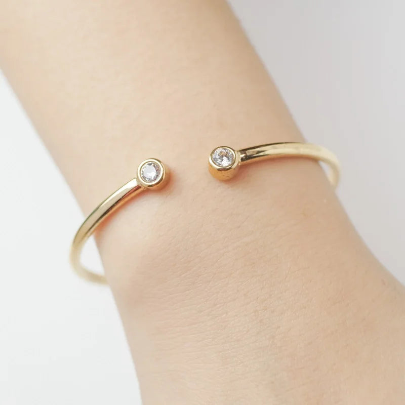 Simple Rhinestone Bangle