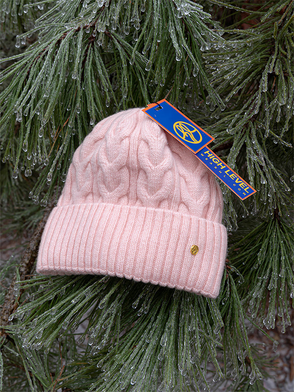HL Cashmere Beanie – Powder Pink