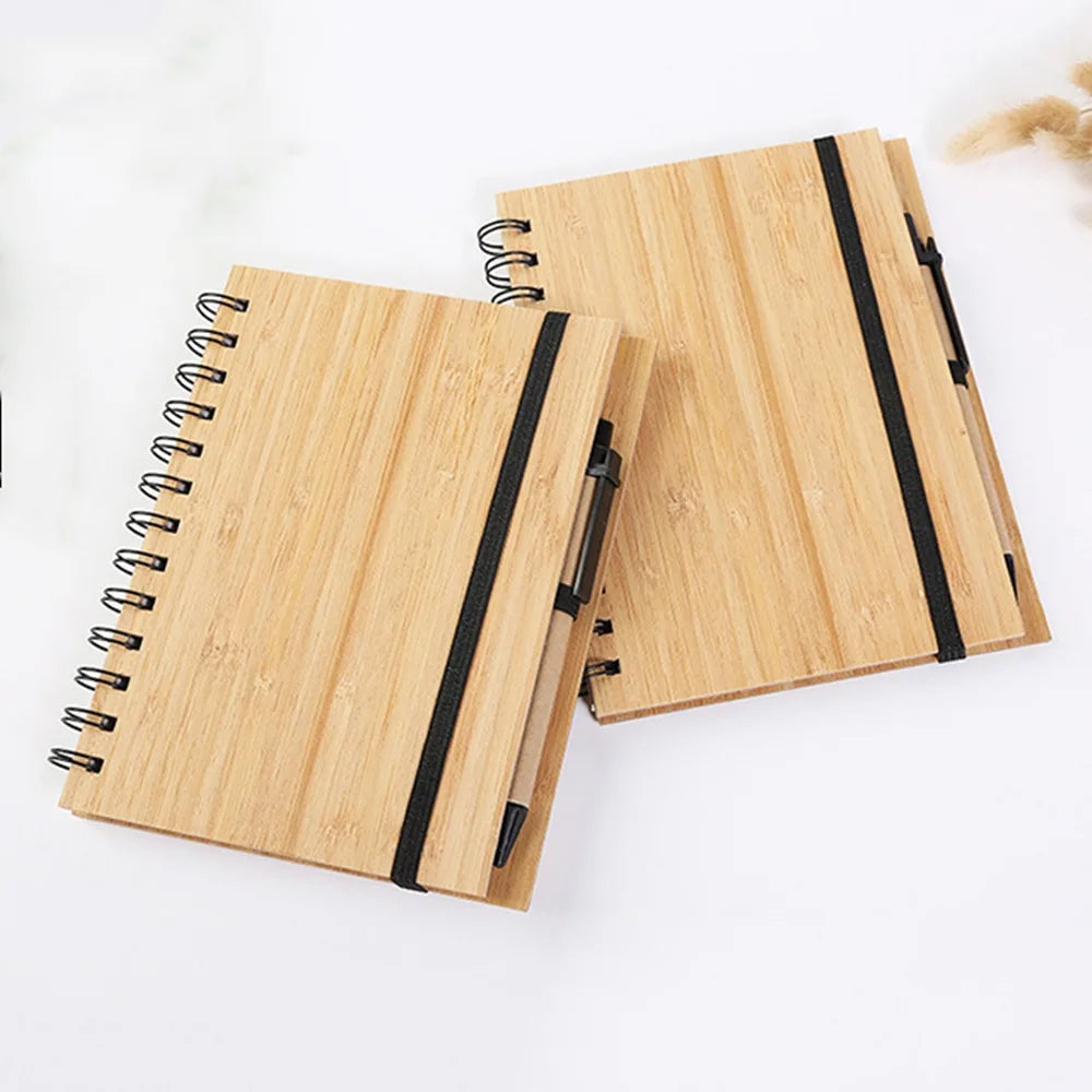 New Products Bamboo Cover Notebook A5 Eco Friendly Fancy Bamboo Notebooks