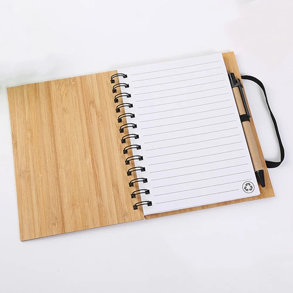 New Products Bamboo Cover Notebook A5 Eco Friendly Fancy Bamboo Notebooks