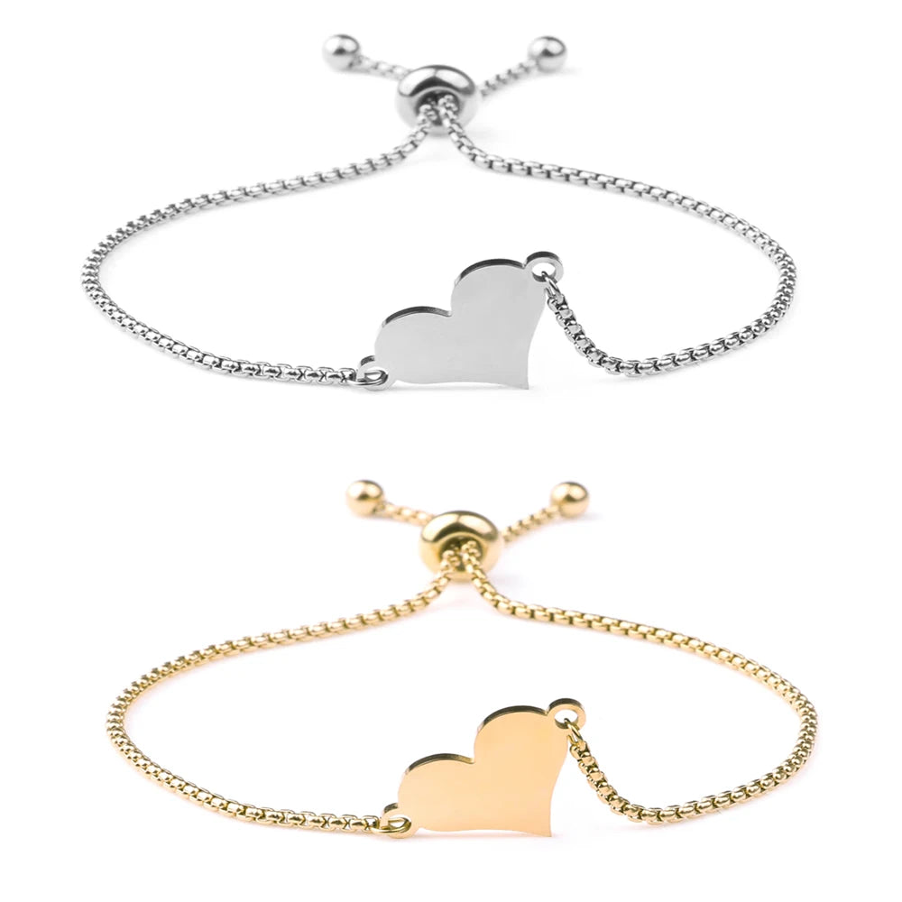 Tiny sales heart bracelet