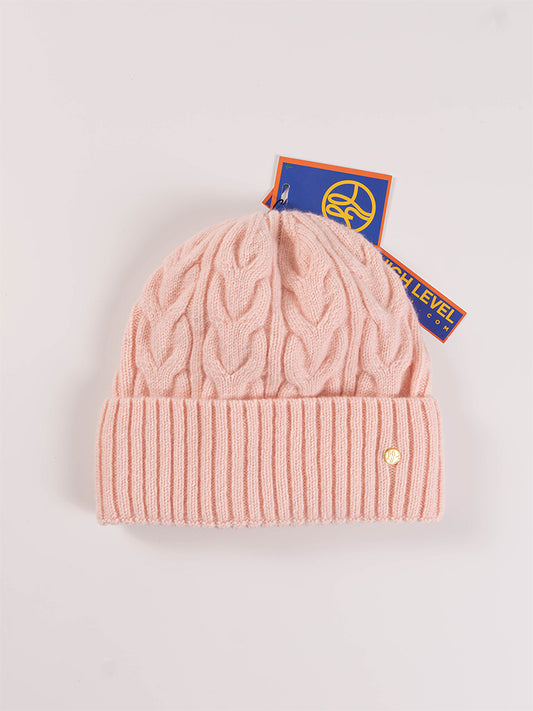 HL Cashmere Beanie – Powder Pink