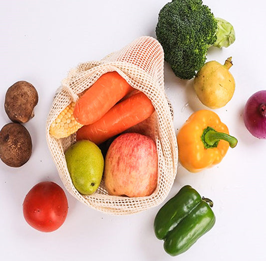Organic Cotton Mesh Bags Reusable