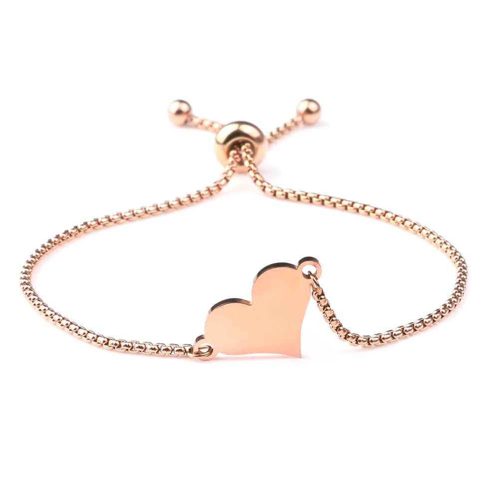 Tiny sales heart bracelet